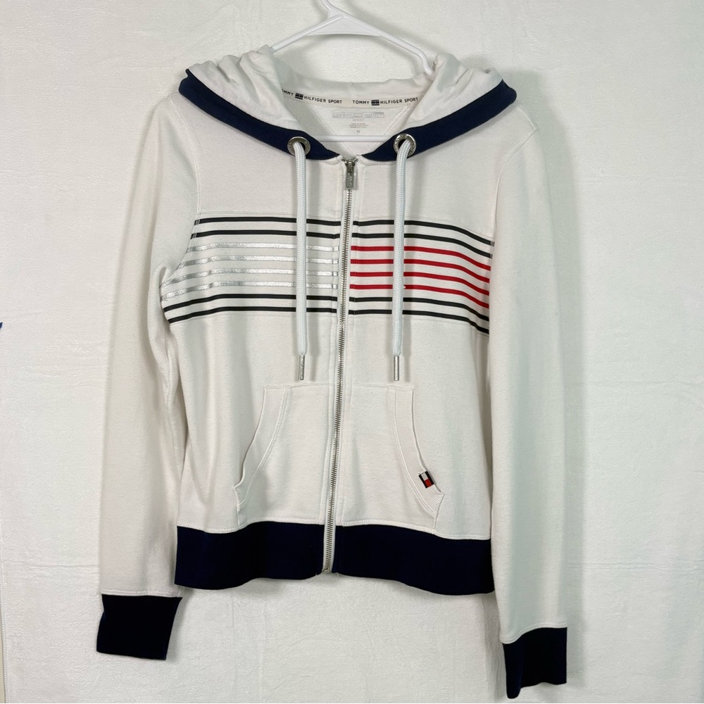 Tommy Hilfiger Multicolored Zip Up Hoodie | Women’s Medium | New